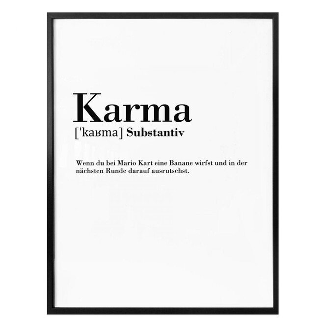 Poster Grammatik Karma