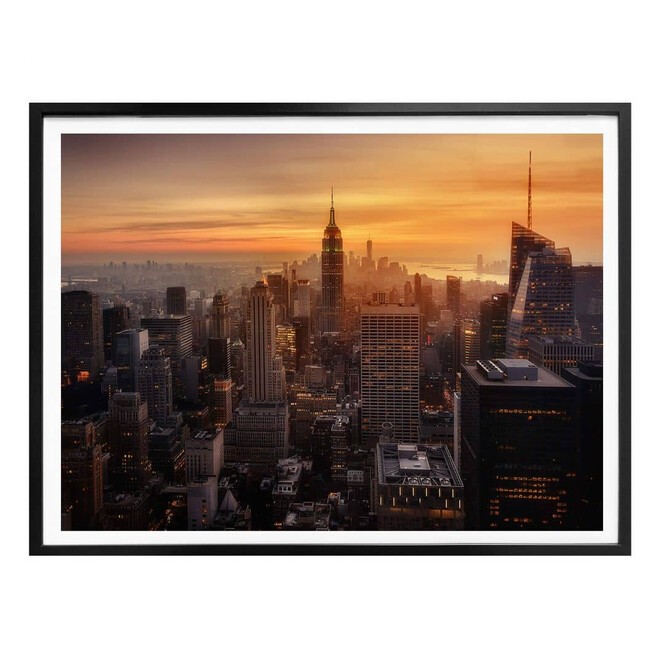 Poster Ruiz Dueso - New York bei Sonnenuntergang