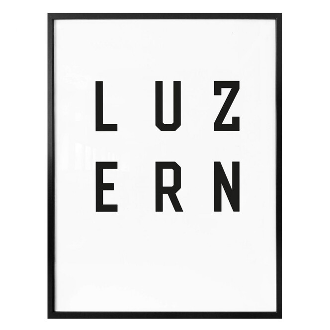 Poster - Typographie Luzern