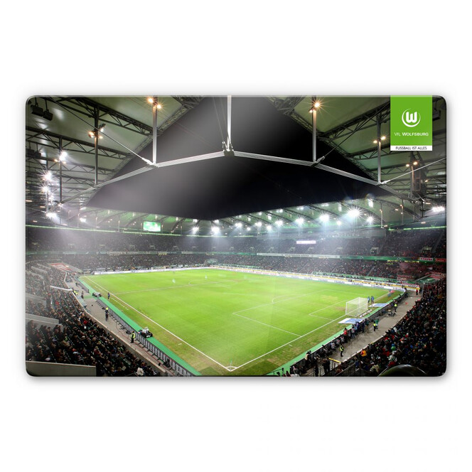 Glasbild VfL Wolfsburg Volkswagen Arena