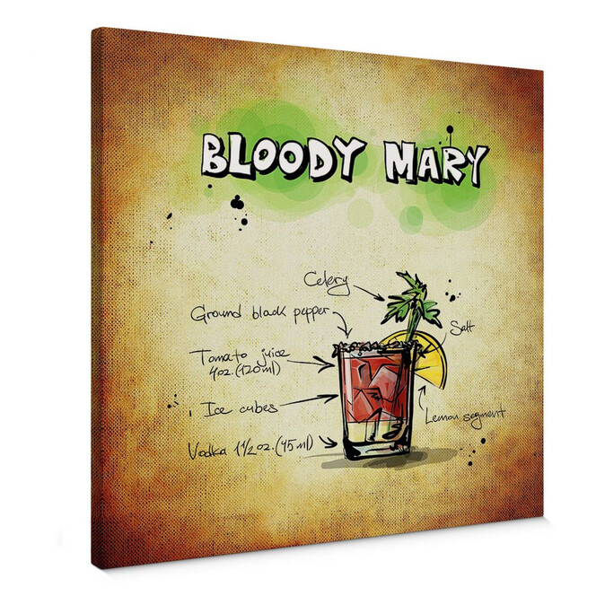 Leinwandbild Bloody Mary - Rezept