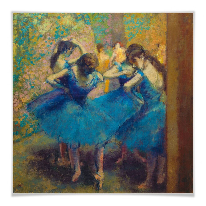 Poster Degas - Die blauen Tänzerinnen
