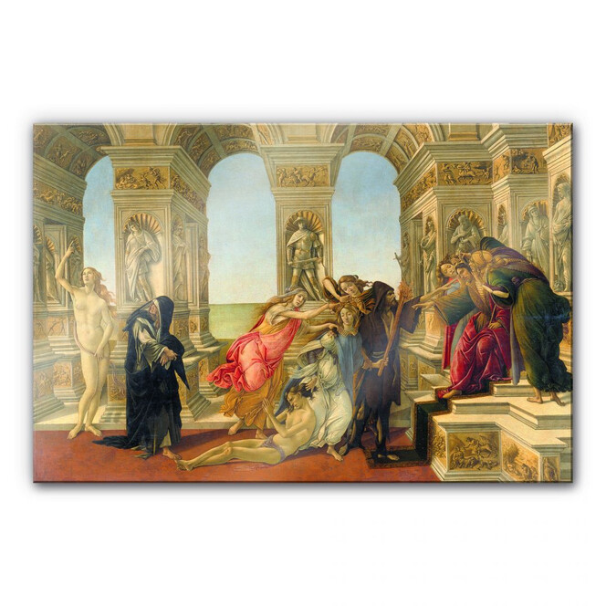 Acrylglasbild Botticelli - Die Verleumdung des Apelles