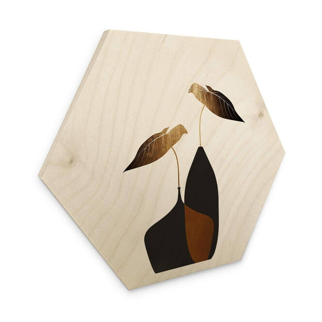 Hexagon - Holz Kubistika - Skandinavisches Bouquet