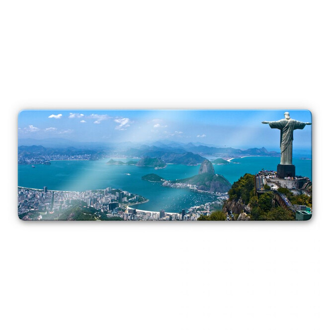 Glasbild Rio de Janeiro - Panorama