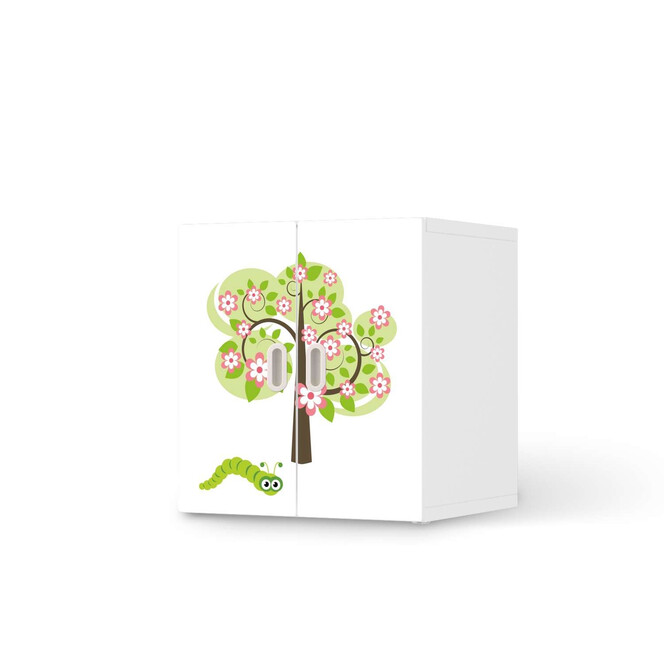 Möbelfolie IKEA Stuva / Fritids Schrank - 2 kleine Türen - Blooming Tree- Bild 1