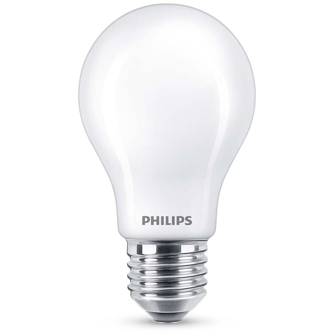 Philips LED Lampe ersetzt 60W, E27 Standardform A60. weiss, warmweiss, 806 Lumen, nicht dimmbar, 1er Pack Energieklasse A&&