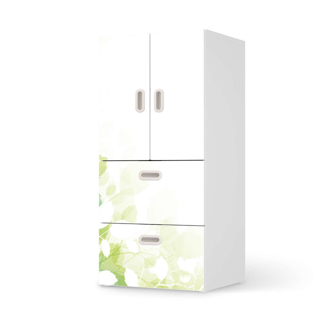 Möbelfolie IKEA Stuva / Fritids - 2 Schubladen und 2 kleine Türen - Flower Light- Bild 1