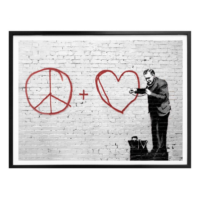 Poster Banksy - Peaceful Hearts Doctor