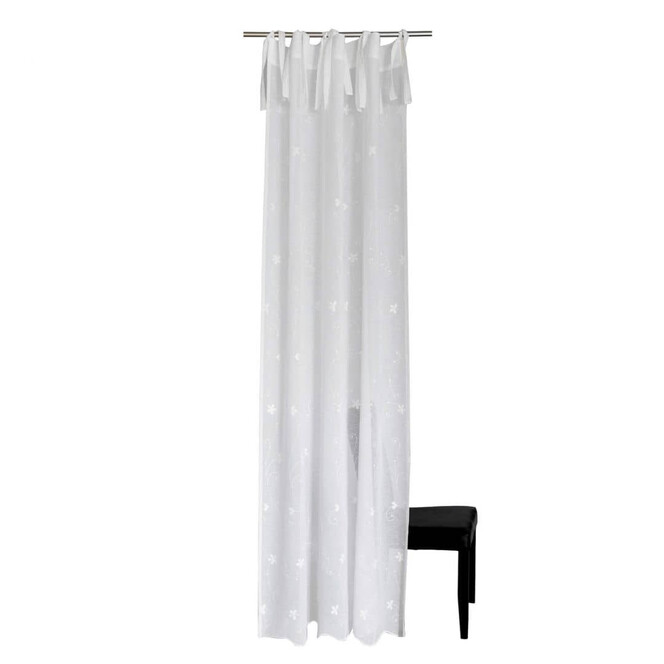 Homing Vorhang mit verdeckten Schlaufen Elise weiss - 2.45x1.4m - Bild 1