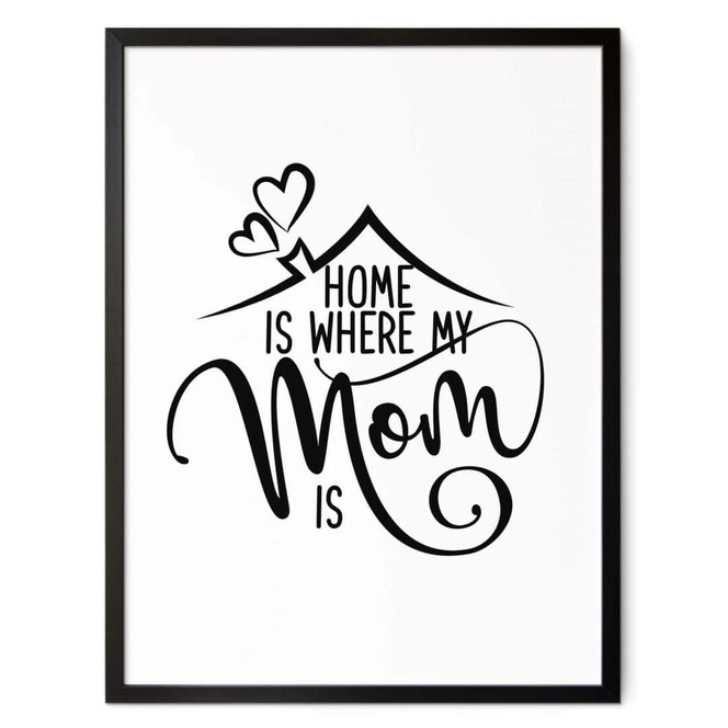 Poster Home is where my mom is