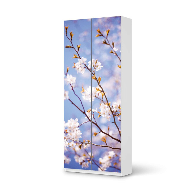 Möbelfolie IKEA Pax Schrank 236cm Höhe - 2 Türen - Apple Blossoms- Bild 1