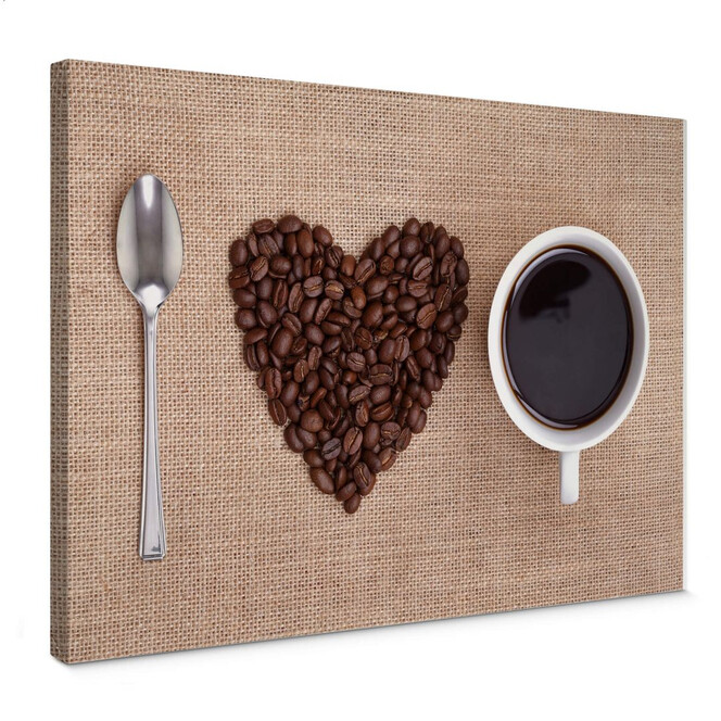 Leinwandbild I love Coffee