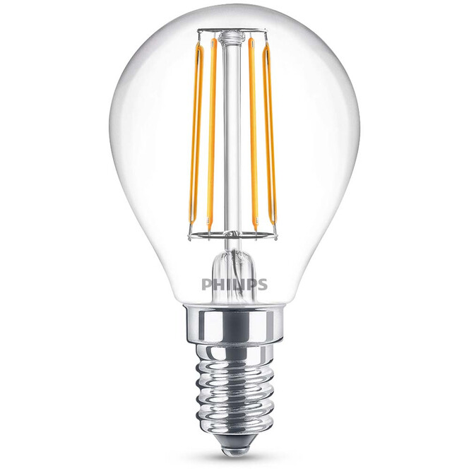 Philips LED Lampe ersetzt 40W, E14 Tropfenform P45. klar, neutralweiss, 470 Lumen, nicht dimmbar, 1er Pack Energieklasse A&&