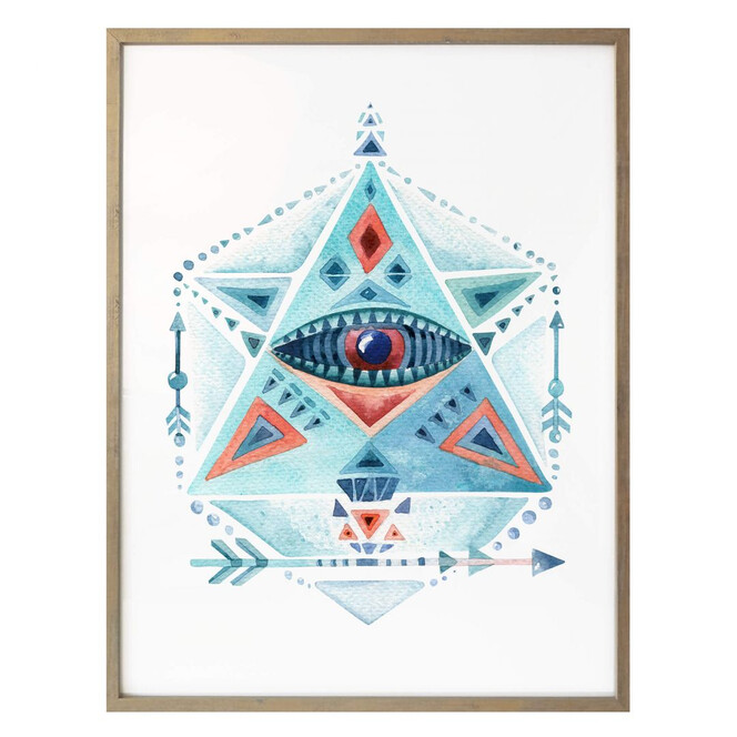 Poster Kvilis - Blaues Prisma
