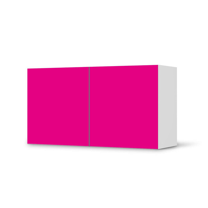 Folie IKEA Besta Regal 2 Türen (quer) - Pink Dark- Bild 1