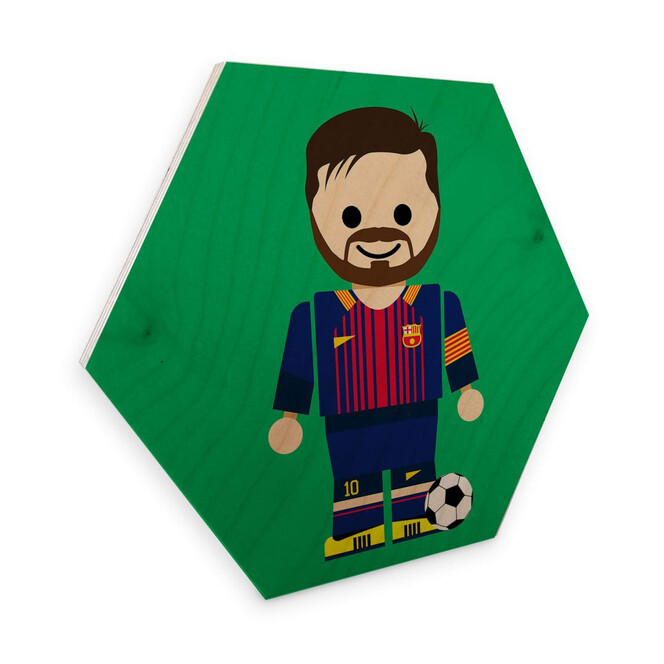 Hexagon - Holz Birke-Furnier Gomes - Messi Spielzeug