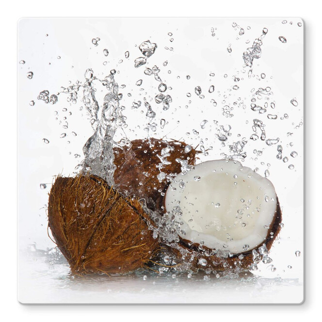 Glasbild Caribbean Coconut