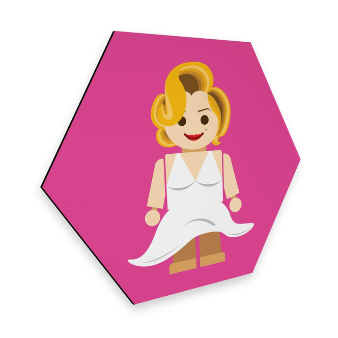 Hexagon - Alu-Dibond Gomes - Marilyn Monroe Spielzeug