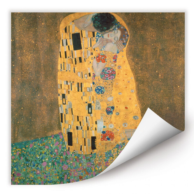 Wallprint Klimt - Dame mit Fächer