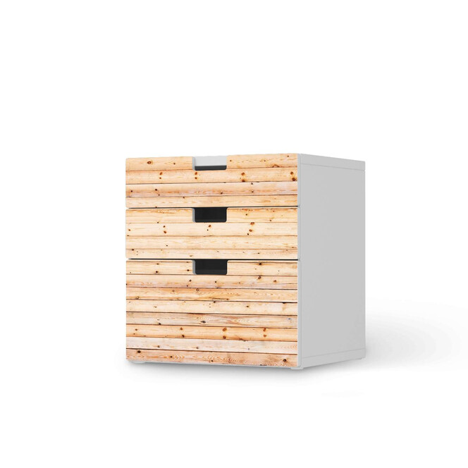 Folie IKEA Stuva / Malad Kommode - 3 Schubladen - Bright Planks- Bild 1