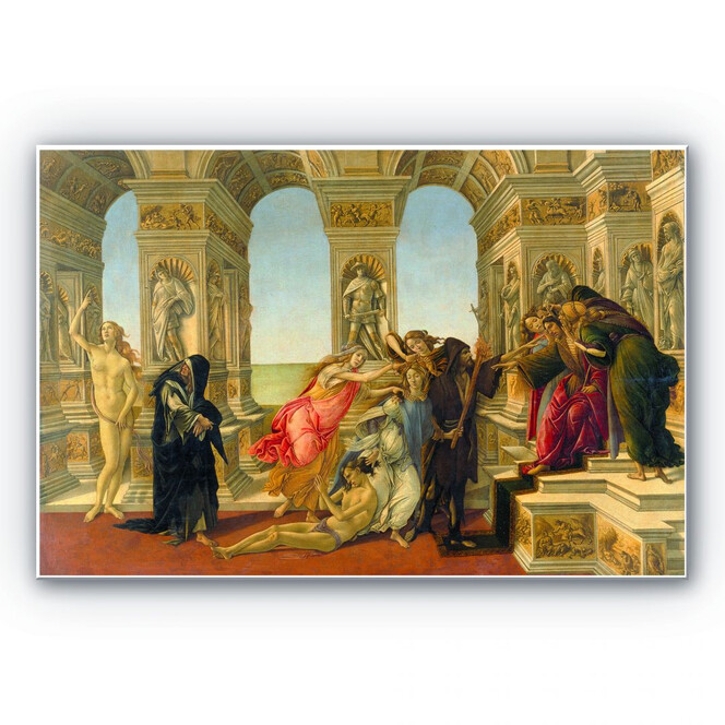 Hartschaumbild Botticelli - Die Verleumdung des Apelles