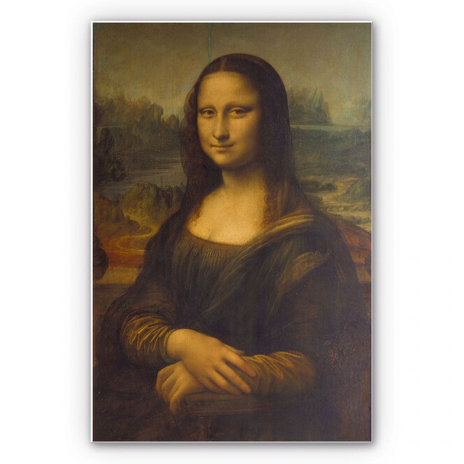 Hartschaumbild Da Vinci - Mona Lisa