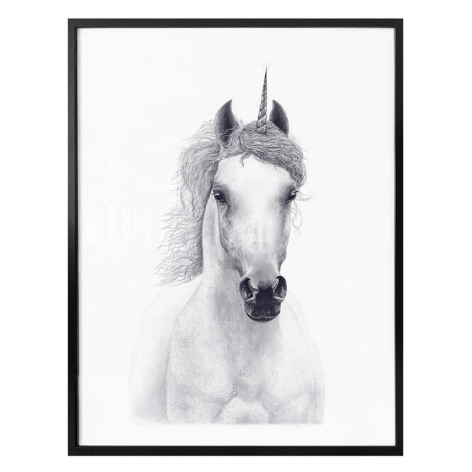Poster Korenkova - White unicorn