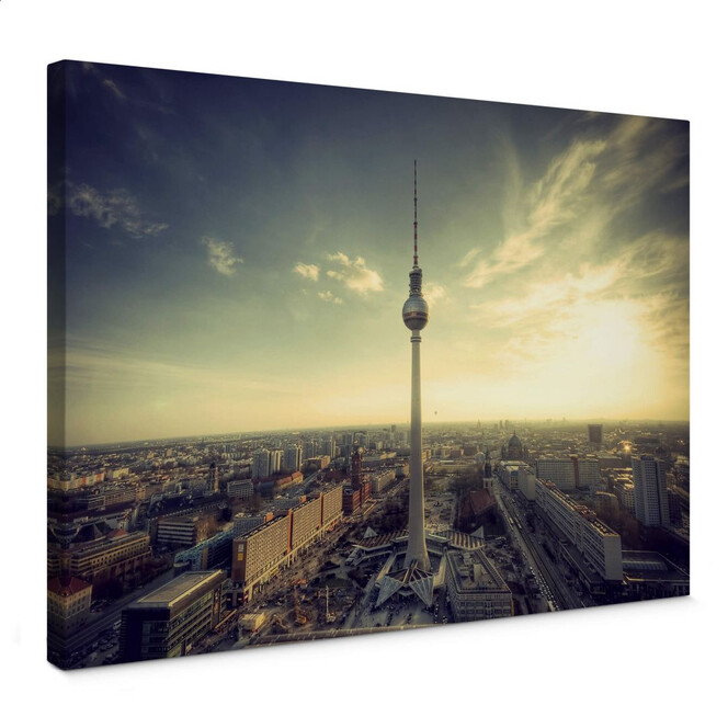Leinwandbild Berliner Fernsehturm Panorama