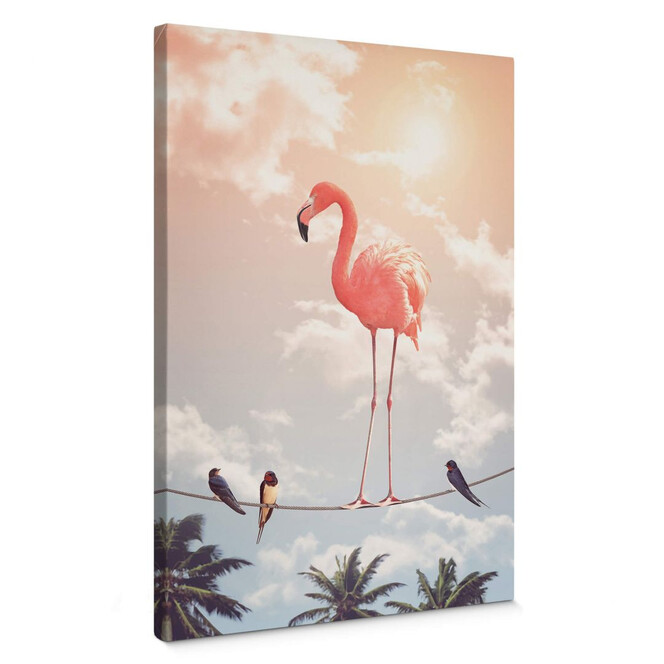 Leinwandbild Loose - Flamingo and Friends
