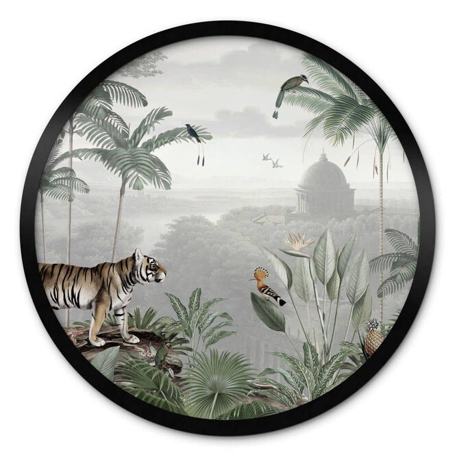 Poster Sir Edward - Tiger in den Tropen - Rund
