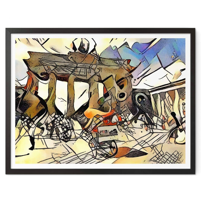 Poster Zamart - Kandinsky trifft Berlin Brandenburger Tor