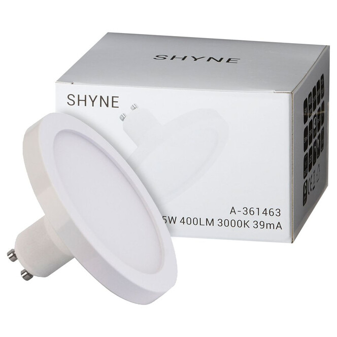 SHYNE | LED GU10 Panelleuchtmittel, 90mm, dimmbar in Weiss