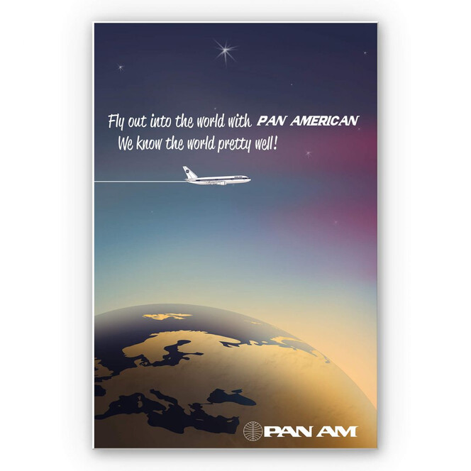 Wandbild PAN AM - Worldwide