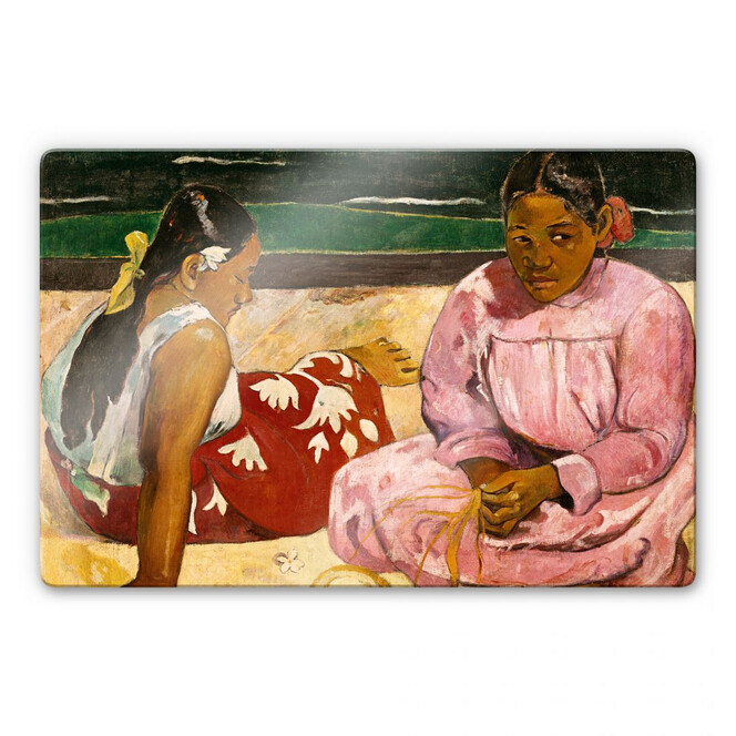 Glasbild Gauguin - Frauen von Tahiti