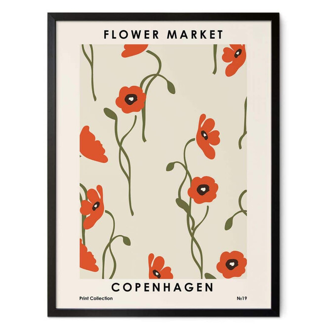 Poster Anastasiya - Flower Market - Copenhagen