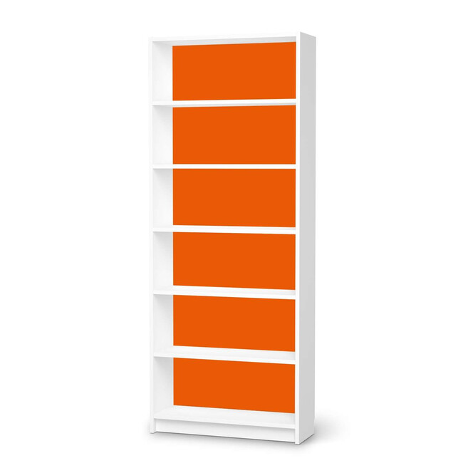 Klebefolie IKEA Billy Regal 6 Fächer - Orange Dark- Bild 1