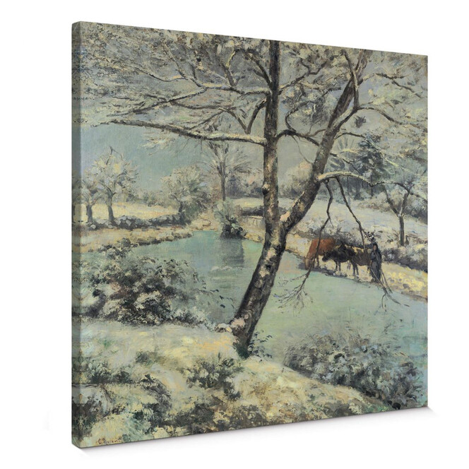 Leinwandbild Pissarro - Winterlandschaft bei Mont-Foucault