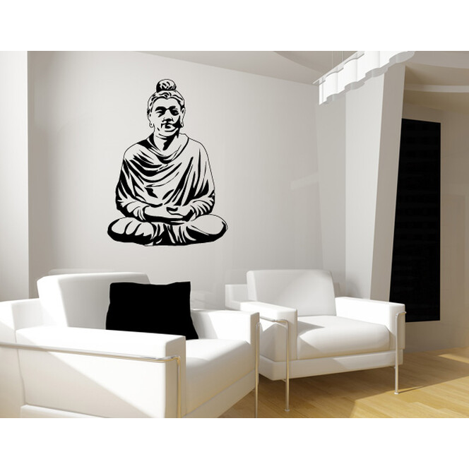 Wandtattoo Meditierender Buddha I