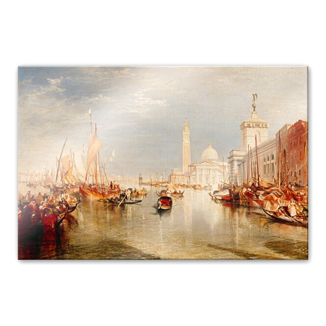 Acrylglasbild Turner - Venedig, Dogana und S. Giorgio Maggiore