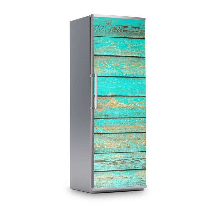 Kühlschrankfolie 60x180cm - Wooden Aqua- Bild 1