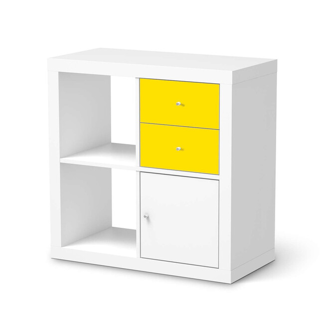 Möbelfolie IKEA Kallax Regal Schubladen - Gelb Dark- Bild 1