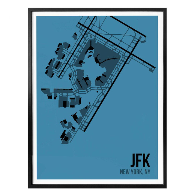 Poster 08Left - JFK Grundriss New York