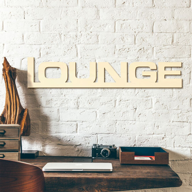 Holzbuchstaben Lounge