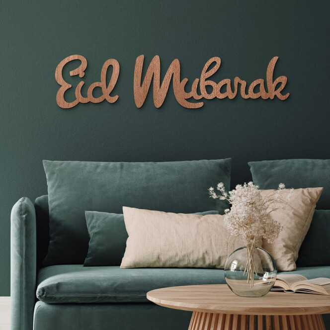 Holzdeko Mahagoni - Eid Mubarak