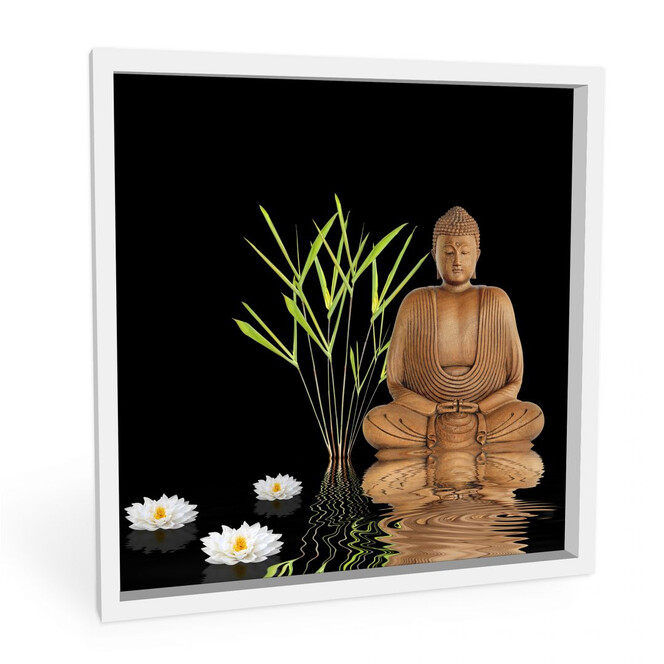 Hartschaumbild Zen Buddha