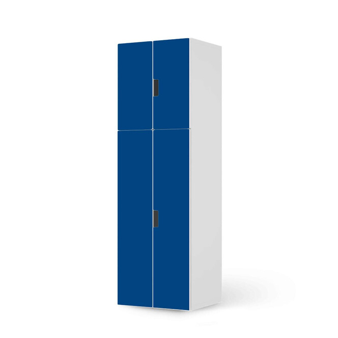 Möbelfolie IKEA Stuva / Malad - 2 grosse Türen und 2 kleine Türen - Blau Dark- Bild 1