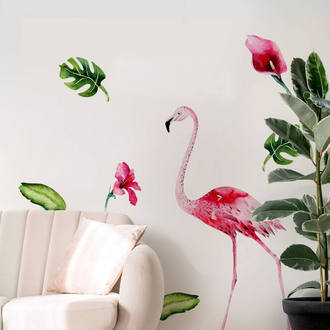 Wandtattoo Kvilis - Tropic Flamingo Set 01
