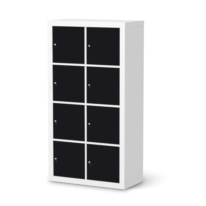Klebefolie IKEA Expedit Regal 8 Türen - Schwarz- Bild 1