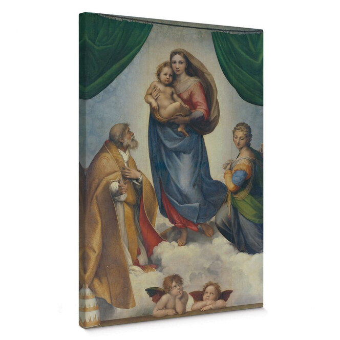 Leinwandbild Raffael - Die Sixtinische Madonna